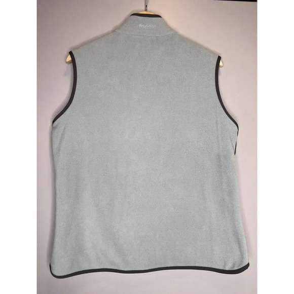 Woolrich Full Zip Lightweight Fleece Vest Jacket 2 Tone Blue Gray Women’s Size L - Picture 6 of 6